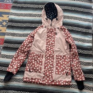 Airblaster floral snowboarding jacket